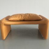 Set of 2 chairs P60 with ottoman by Vittorio Introini for Saporiti 1960
