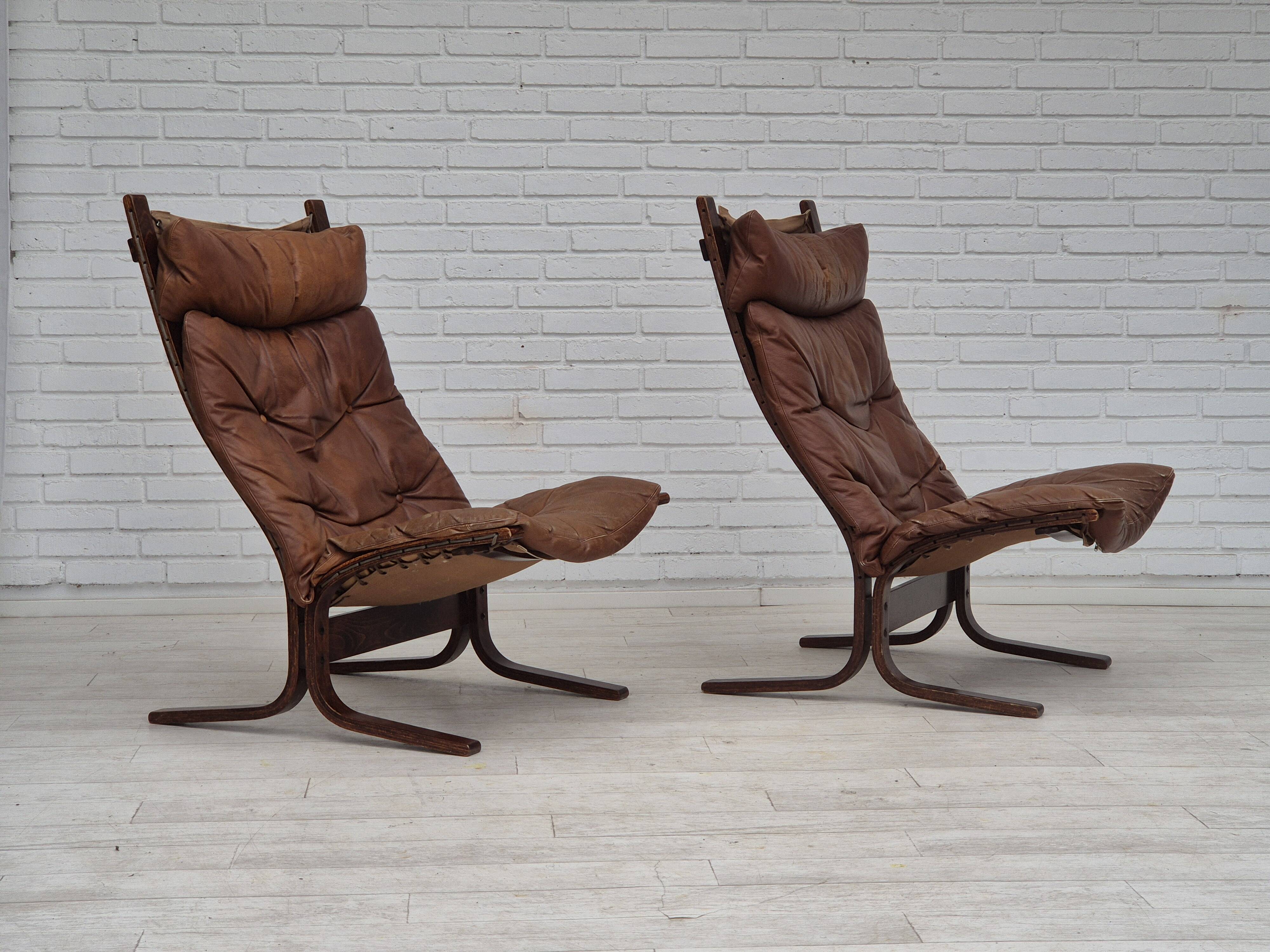 1970s, Norwegian design by Ingmar Relling, model "Siesta" for Westnofa, original condition.