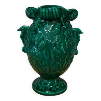 Art deco seahorse vase