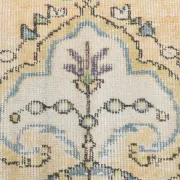 5x9 Vintage Persian Pale Yellow Rug, Rugs For Living  Room Carpet, 169x271