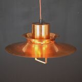 Scandinavian midcentury Design Lamp by Vitrika | solid copper black style | 1960s | Scandinavian