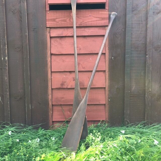 Pair of old oars