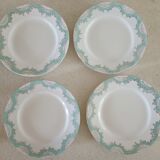 4 plates iron earth Sarreguemines