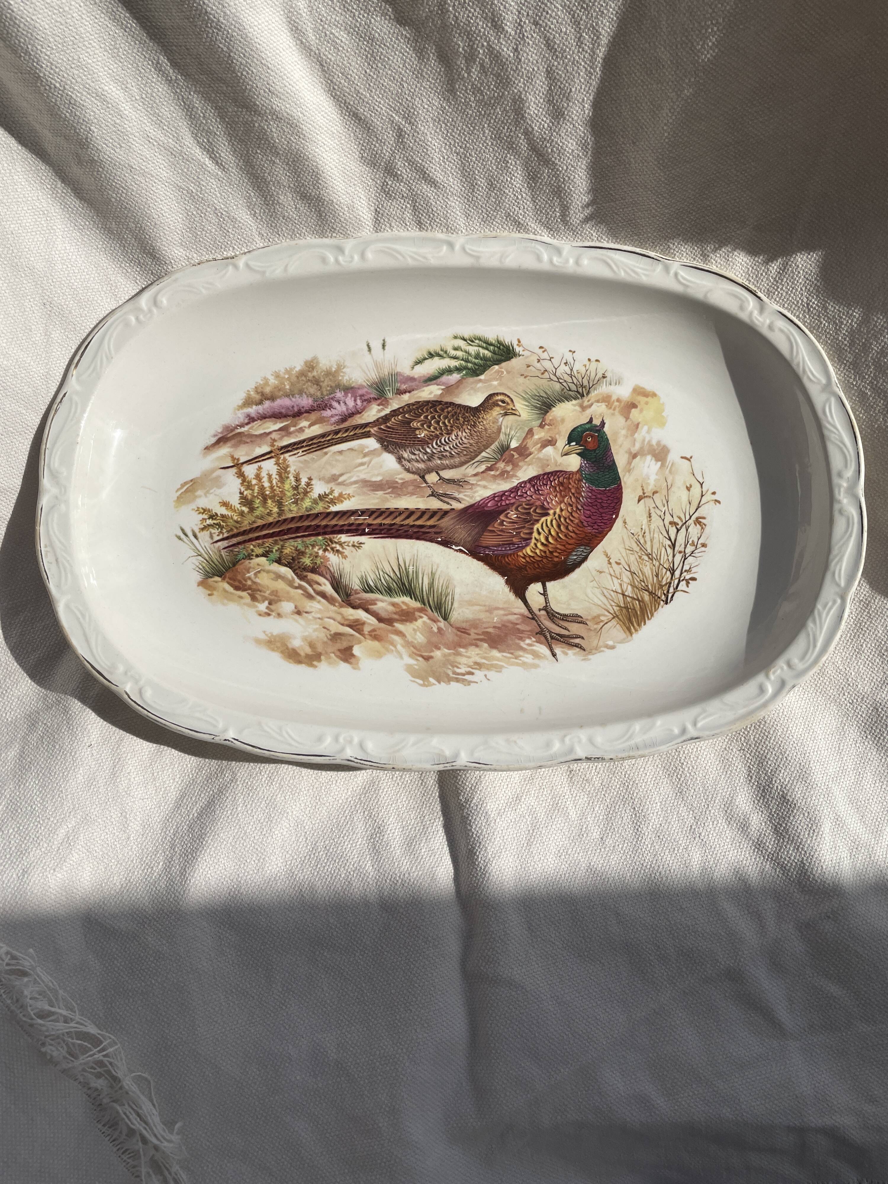 Grand plat ancien ovale