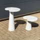 2x Eros Side table Angelo Mangiarotti Carrara marmer Nieuwstaat!