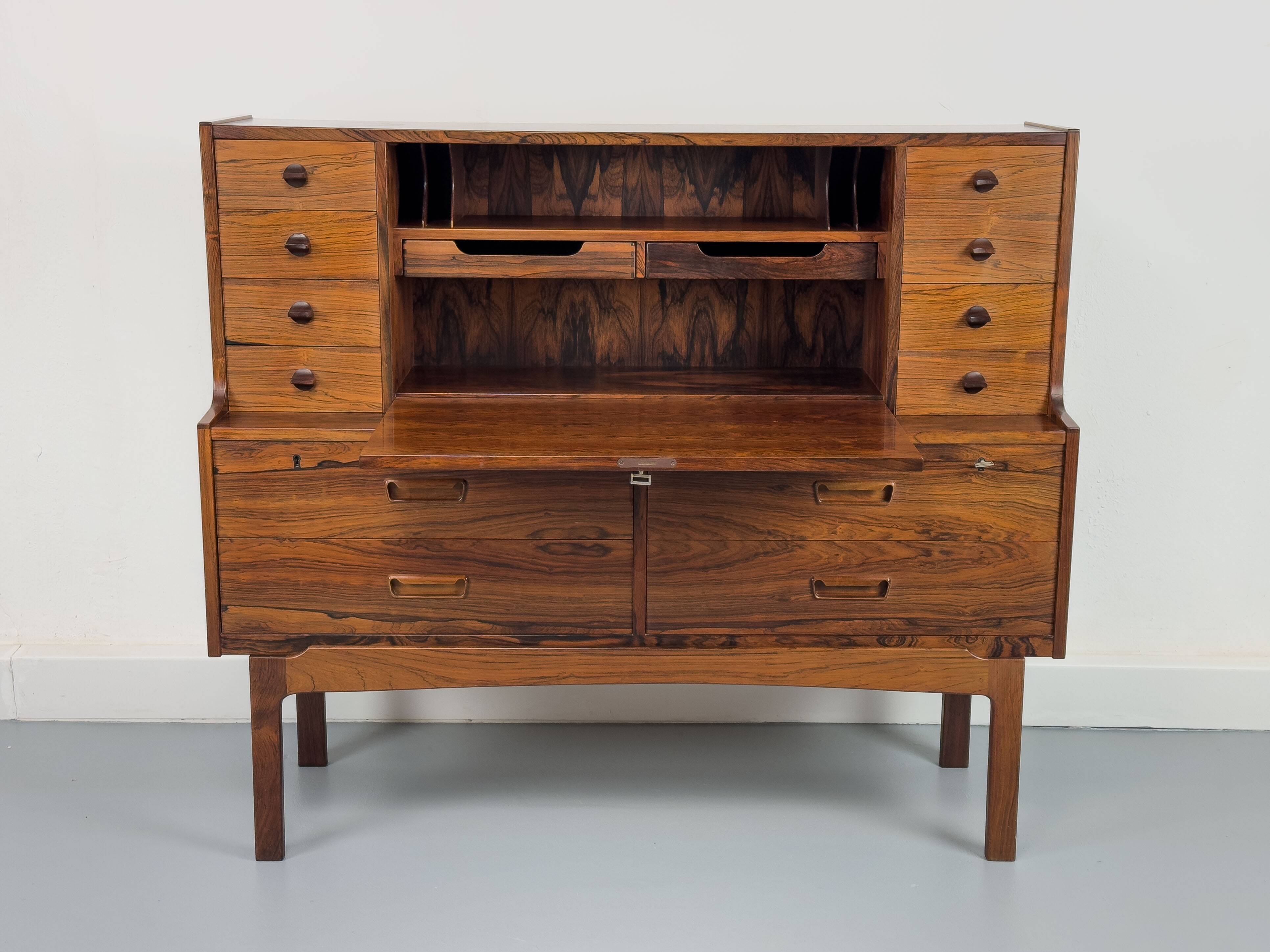 Bureau Secrétaire Mid Century par Arne Wahl Iversen pour Vinde Møbelfabrik, 1960s