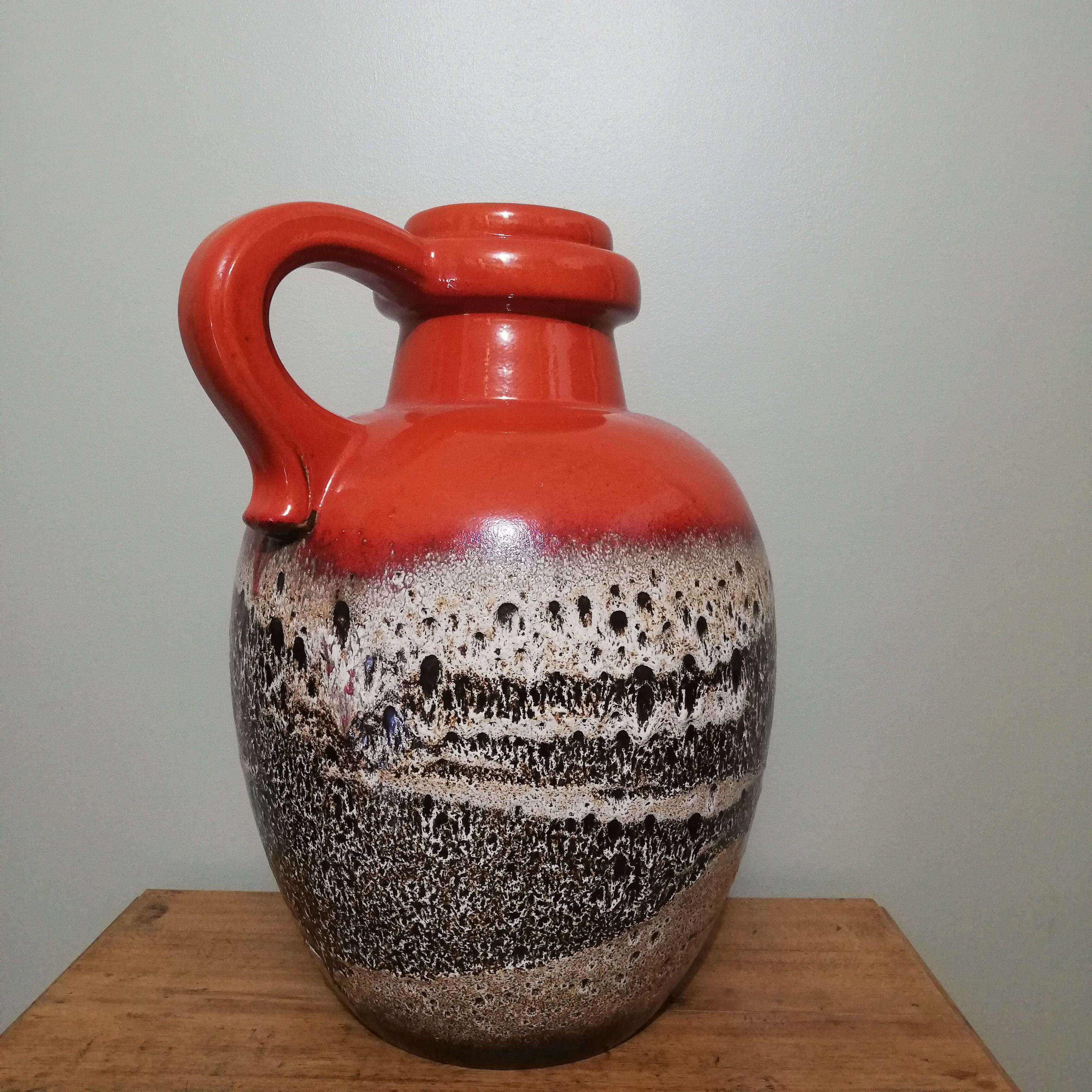 German vase Scheurich fat lava and ceramics