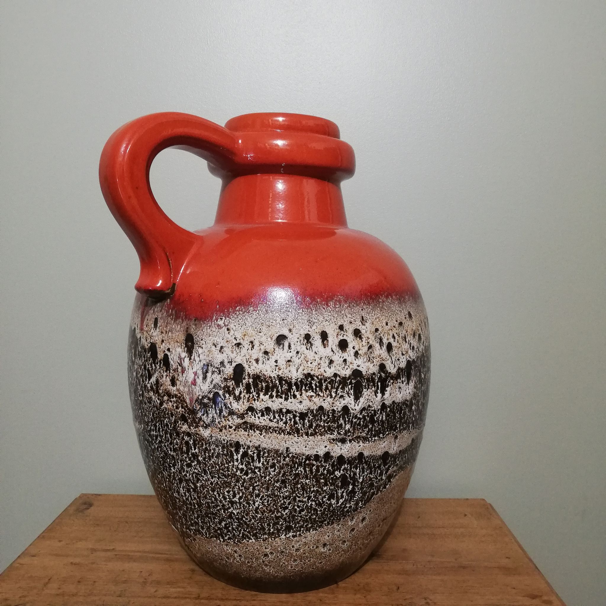 German vase Scheurich fat lava and ceramics