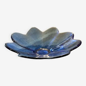 Cup, salad bowl or empty pocket in blue glass