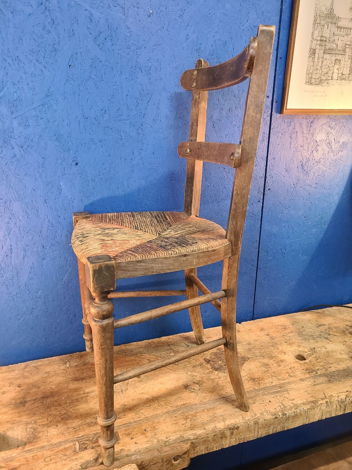 Antique mulched chair