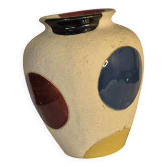 Vintage polka dot vase