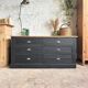 Old trade furniture with black patina