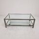 Vintage Glass & Metal Coffee Table