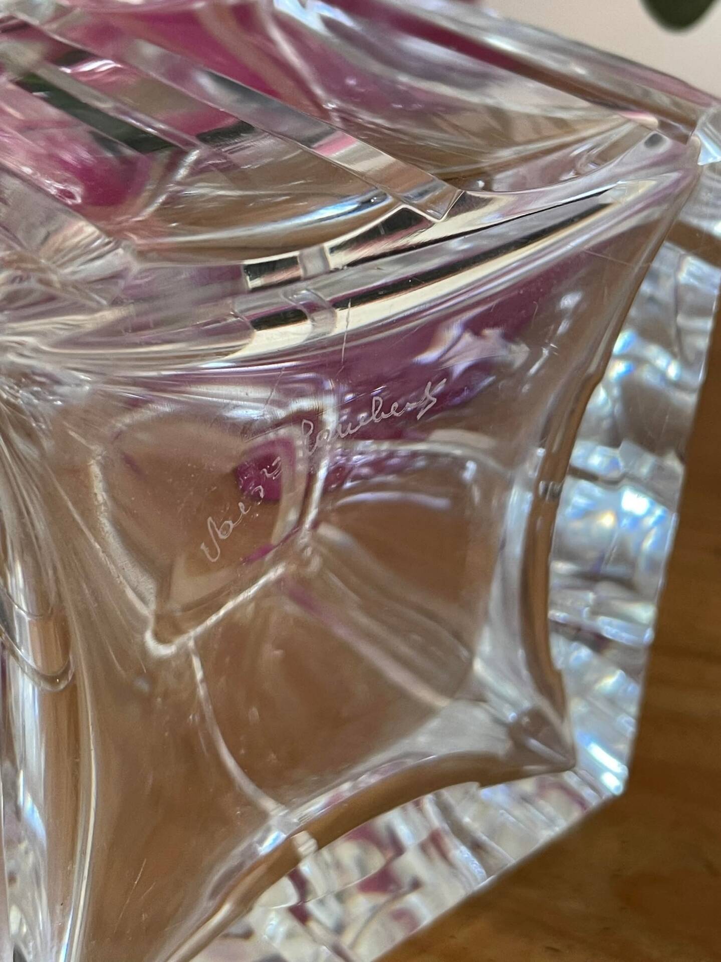 Crystal carafe Val Saint Lambert