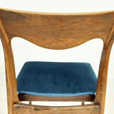 Set of 3 roseood "AWA"dining chairs, the Netherlands 1950's