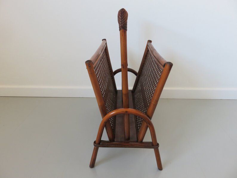 Door magazines in rattan and caning 60s 70s