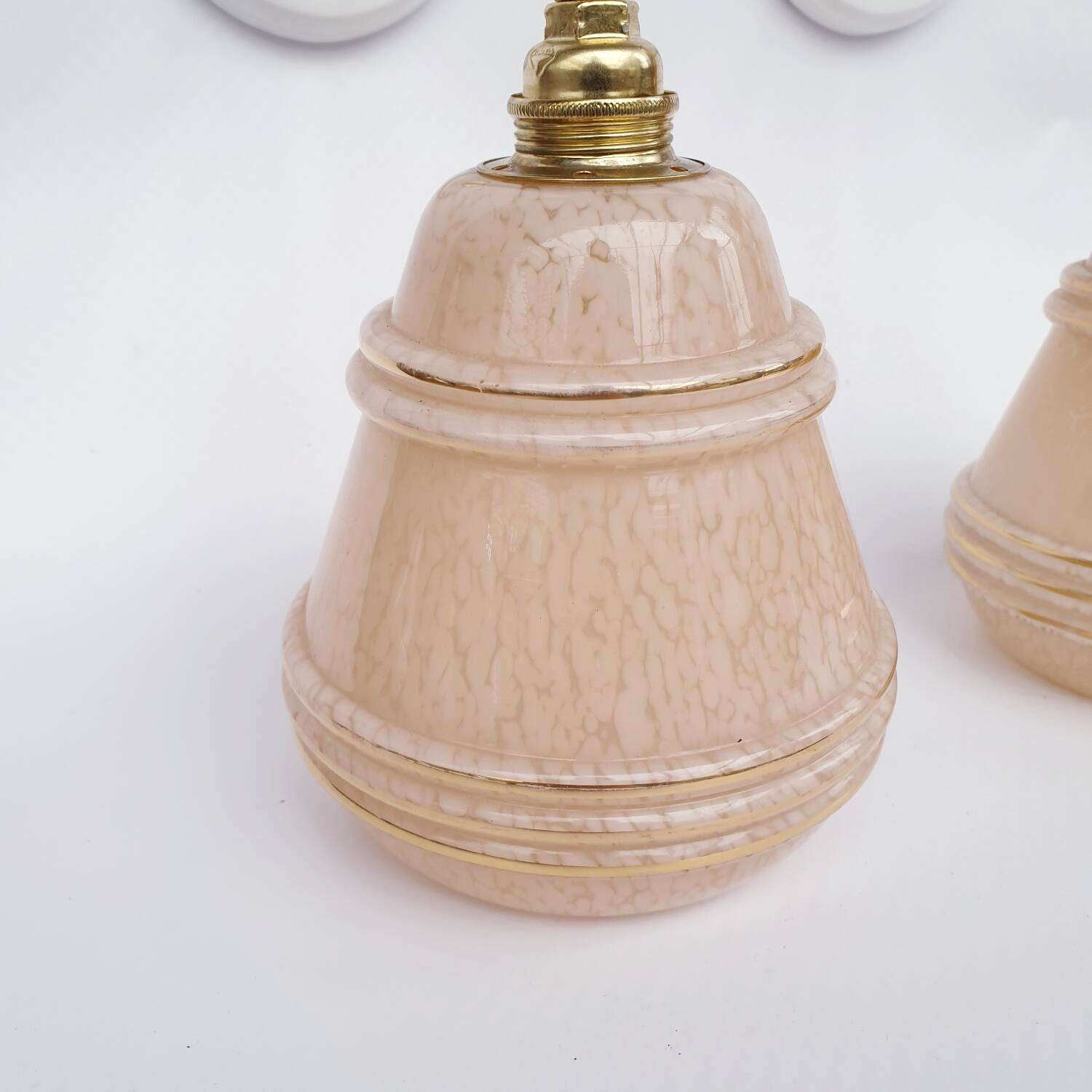 Swan neck and Clichy glass wall lights