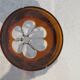 Baccarat crystal wine glass 12cl model Genova lined Amber ground base