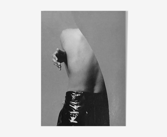Femme de dos collage