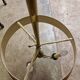 Lustre said metal chandelier with 3 lights in hunting horns.
