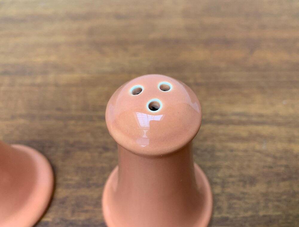 Postmodern ceramic salt and pepper shakers by Gallo Design for Villeroy & Boch, set of 2.