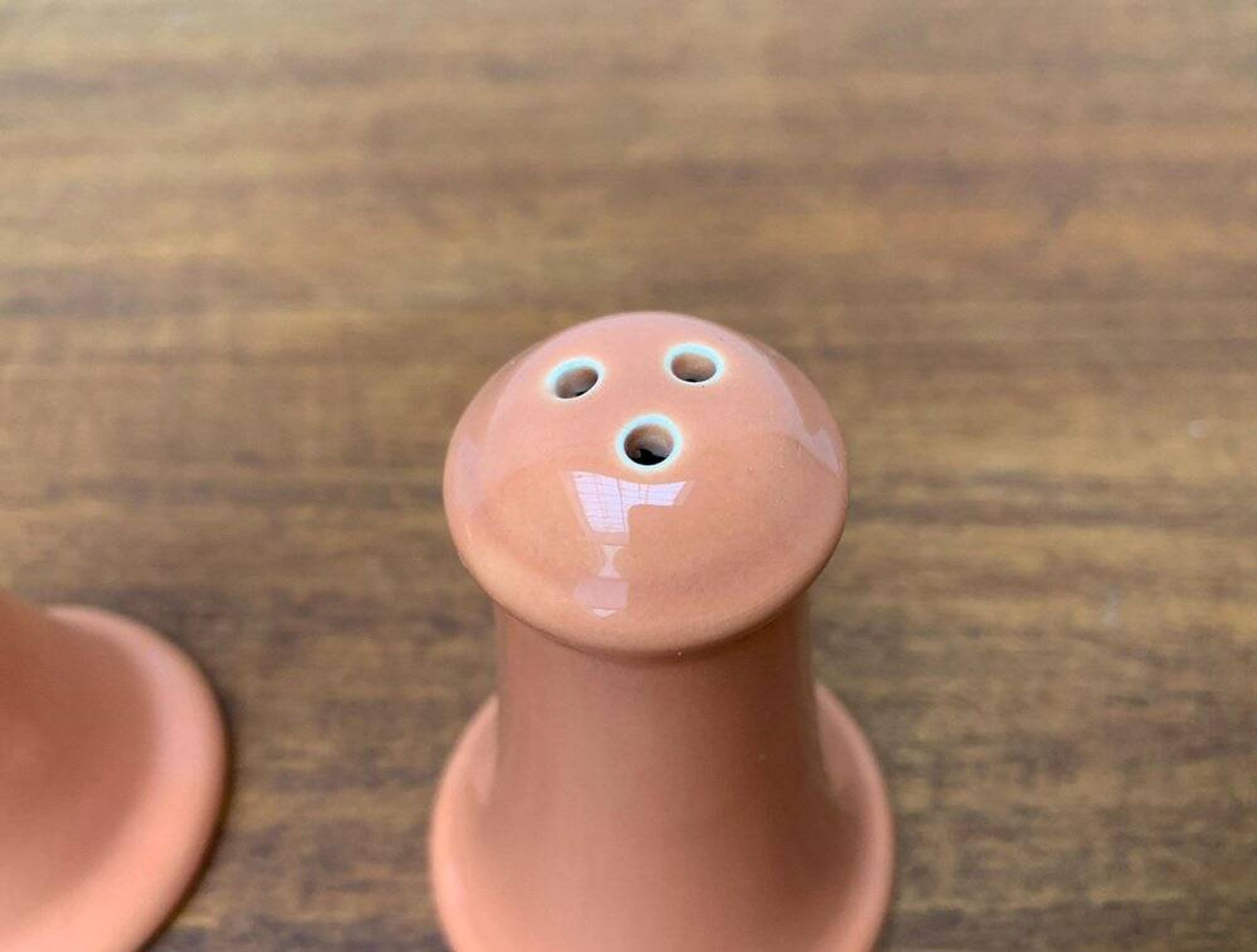 Postmodern ceramic salt and pepper shakers by Gallo Design for Villeroy & Boch, set of 2.