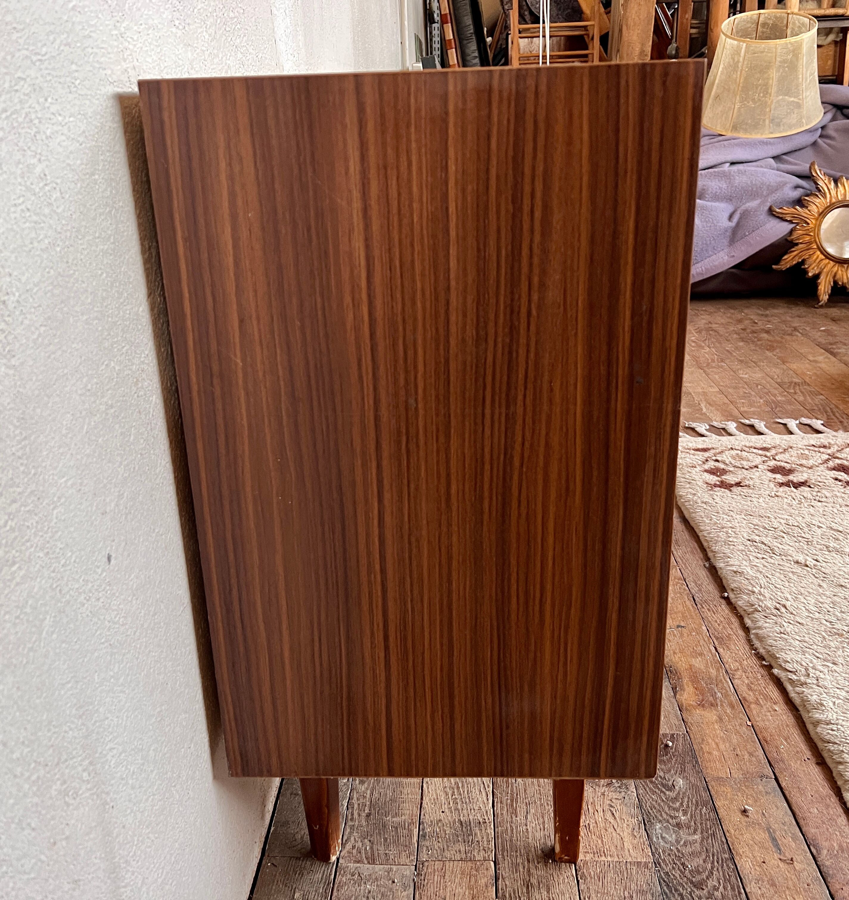 Vintage sideboard, formica spindle feet, 1960