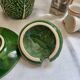 Mustard pot in cabbage slip