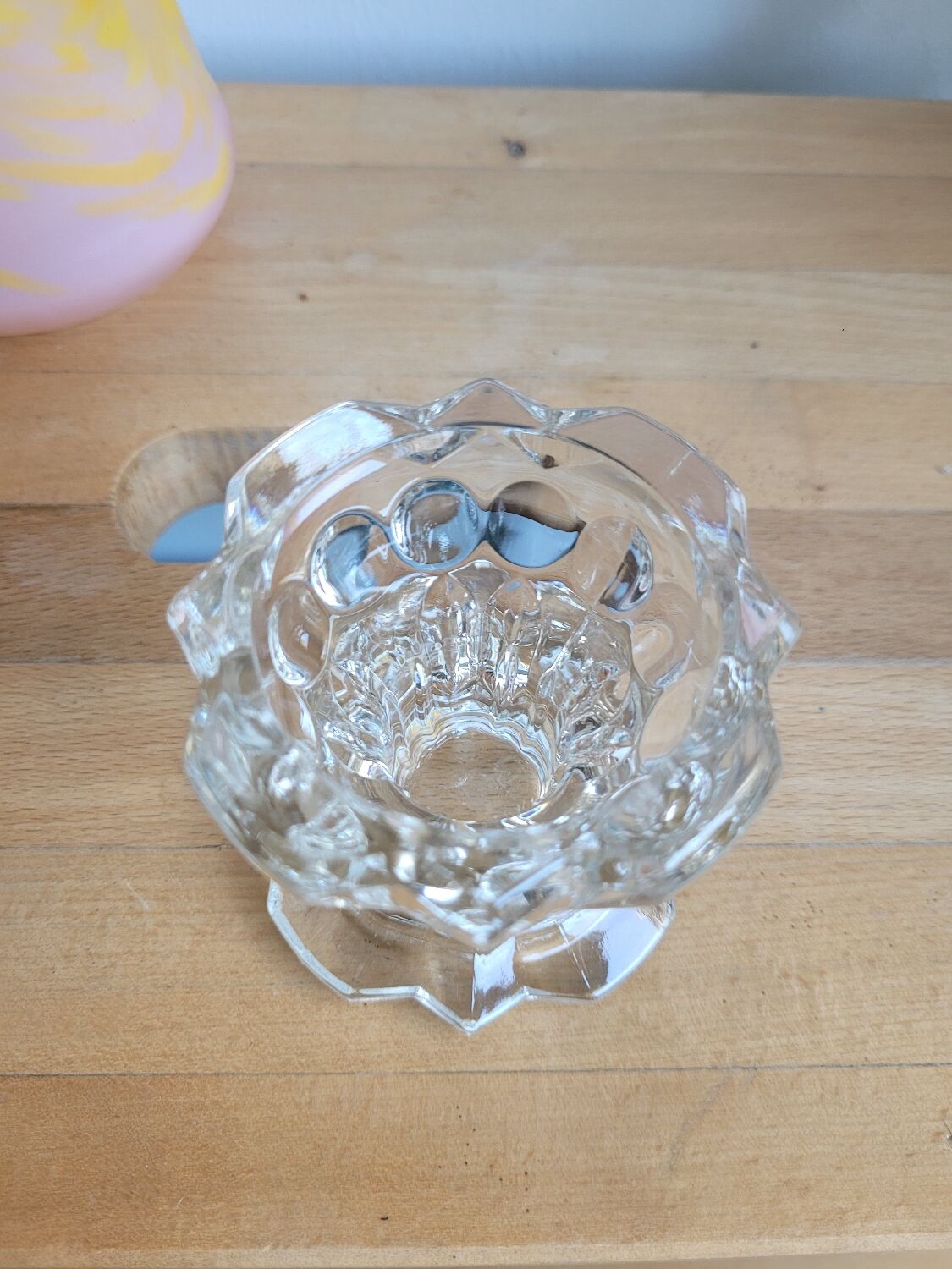 Reims high glass candle holder