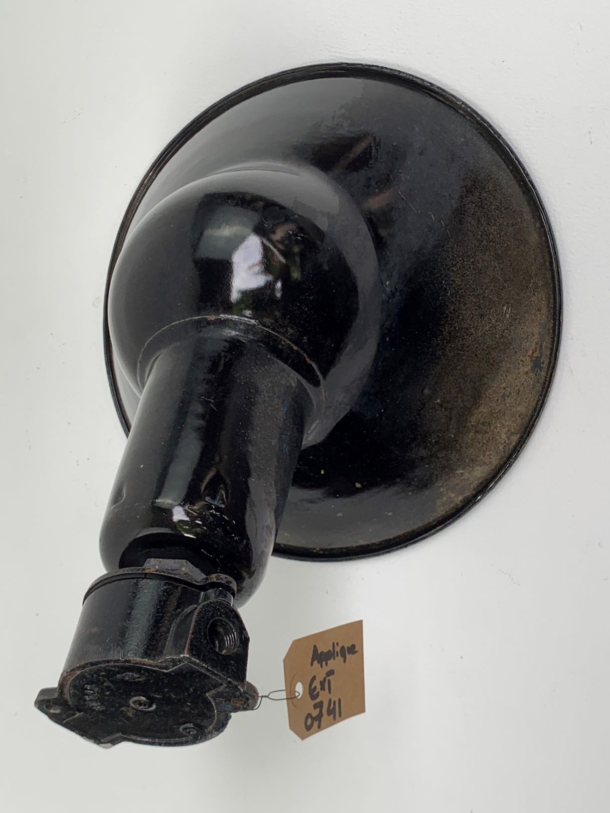 Exterior wall 1930 patinated black enamel