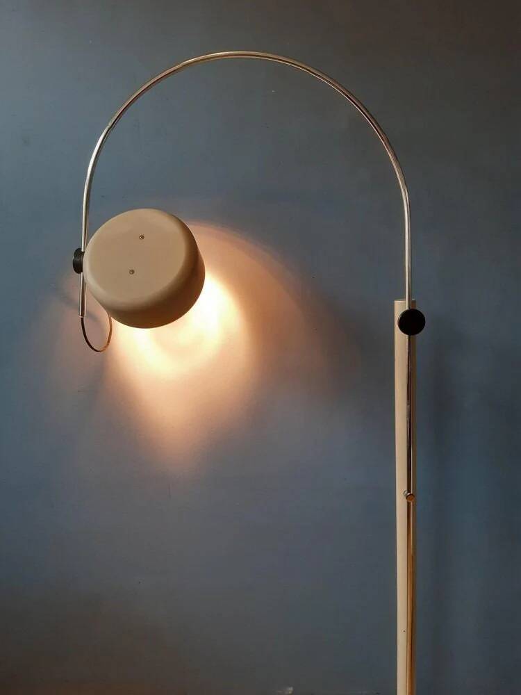 Mid-Century vintage arc floor lamp by Kaiser Idell/Kaiser Leuchten