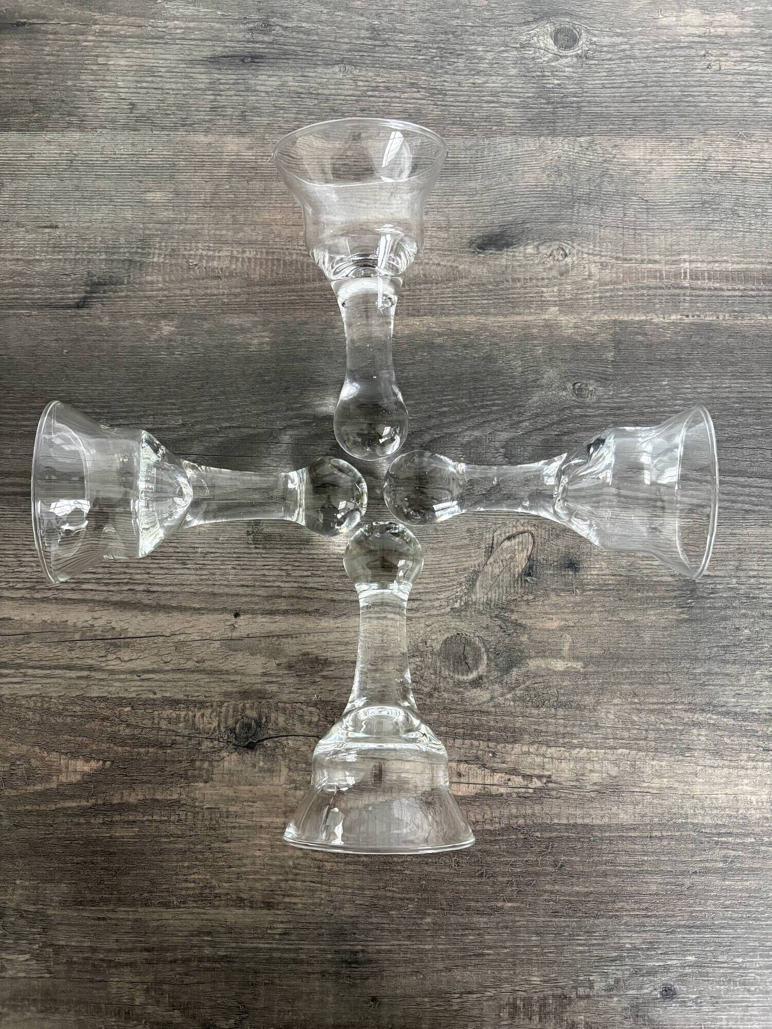 Set of 4 Glass Goblets or Glass Domes