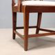 Fauteuil ancien style Regency en acajou et tissu, Angleterre, XIXe siècle