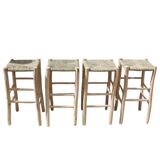 4 Moroccan handmade stools 60x30cm
