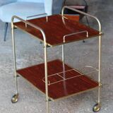 Desserte mini-bar vintage doré