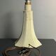 Midcentury suede leather large mushroom table lamp, 1960s-1970s