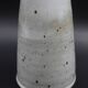 Sandstone vase with brown speckled decoration on a grey background - Bottle shape - Circa 1970 - Signed