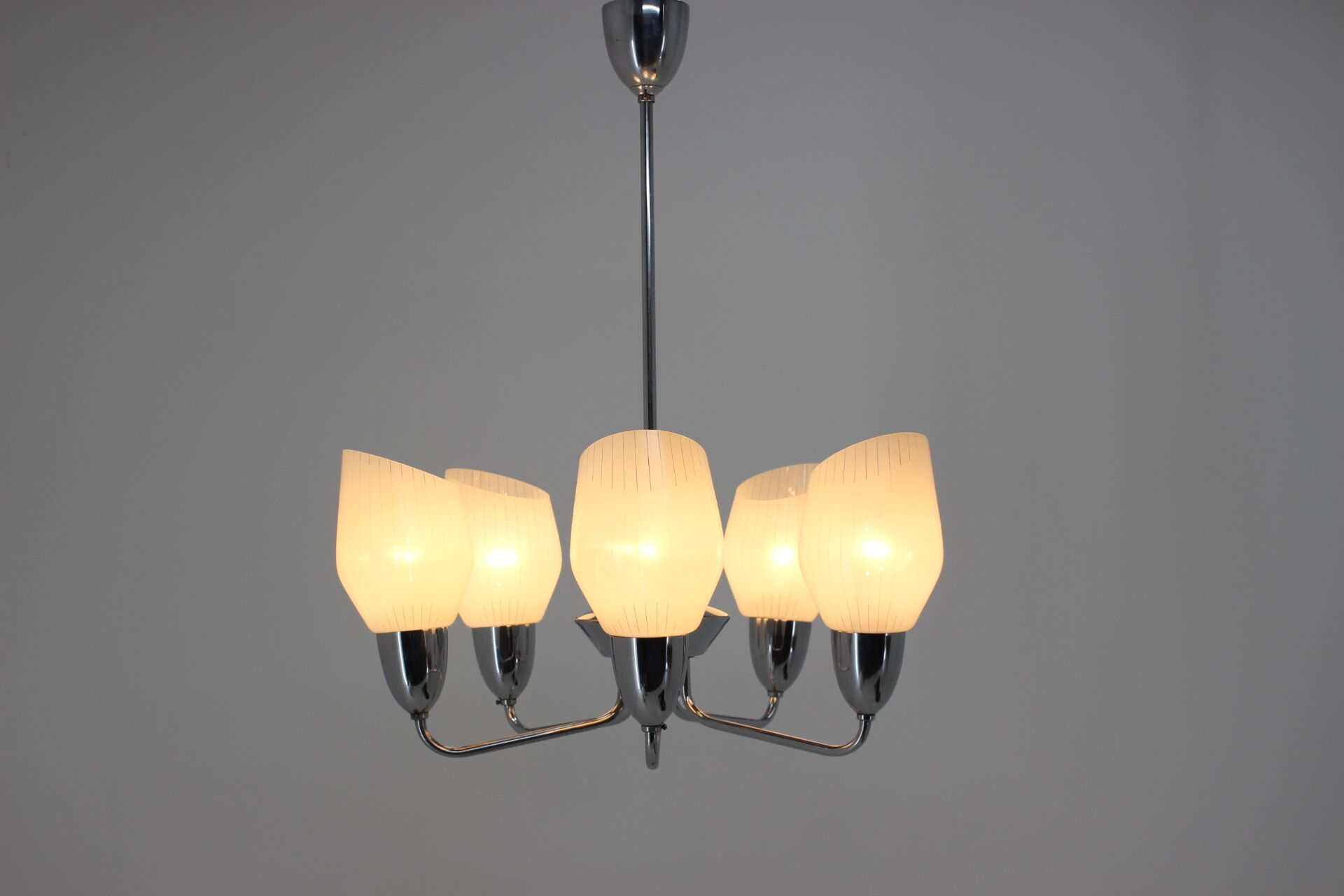 Mid-century chandelier, Elektroinstala Děčín, 1950