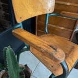 Vintage schoolmaster armchair