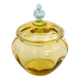 Antique two-tone blown glass bonbonnière