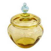 Antique two-tone blown glass bonbonnière