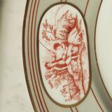 Plate with red blood decorations