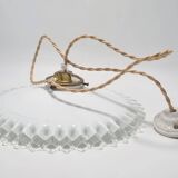 Opaline glass pendant light