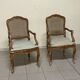 Louis XV armchairs, 18th century, set of 2