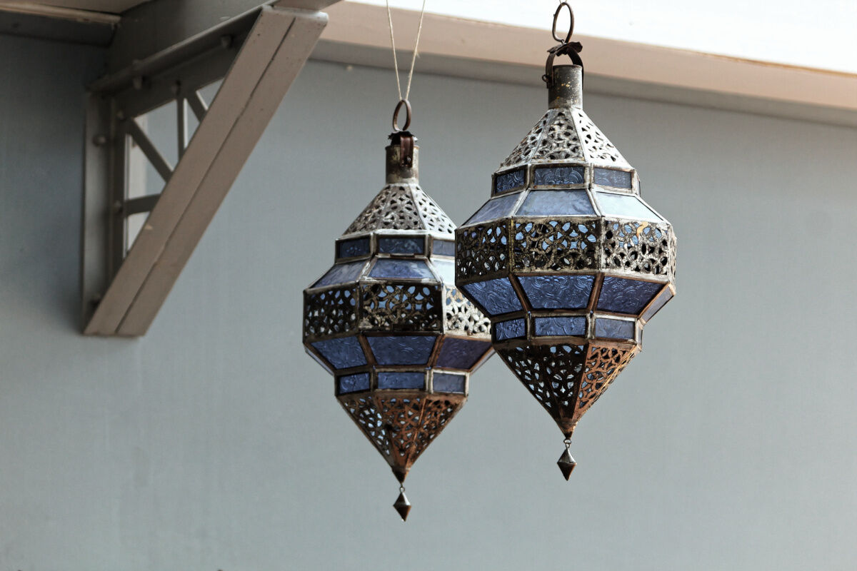 Pair of oriental lanterns