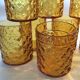 10 vintage "pineapple" glasses