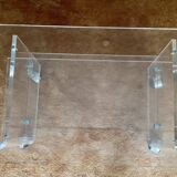 Meuble télé- Table d'appoint- Bout de canapé- Plexiglas - David Lange