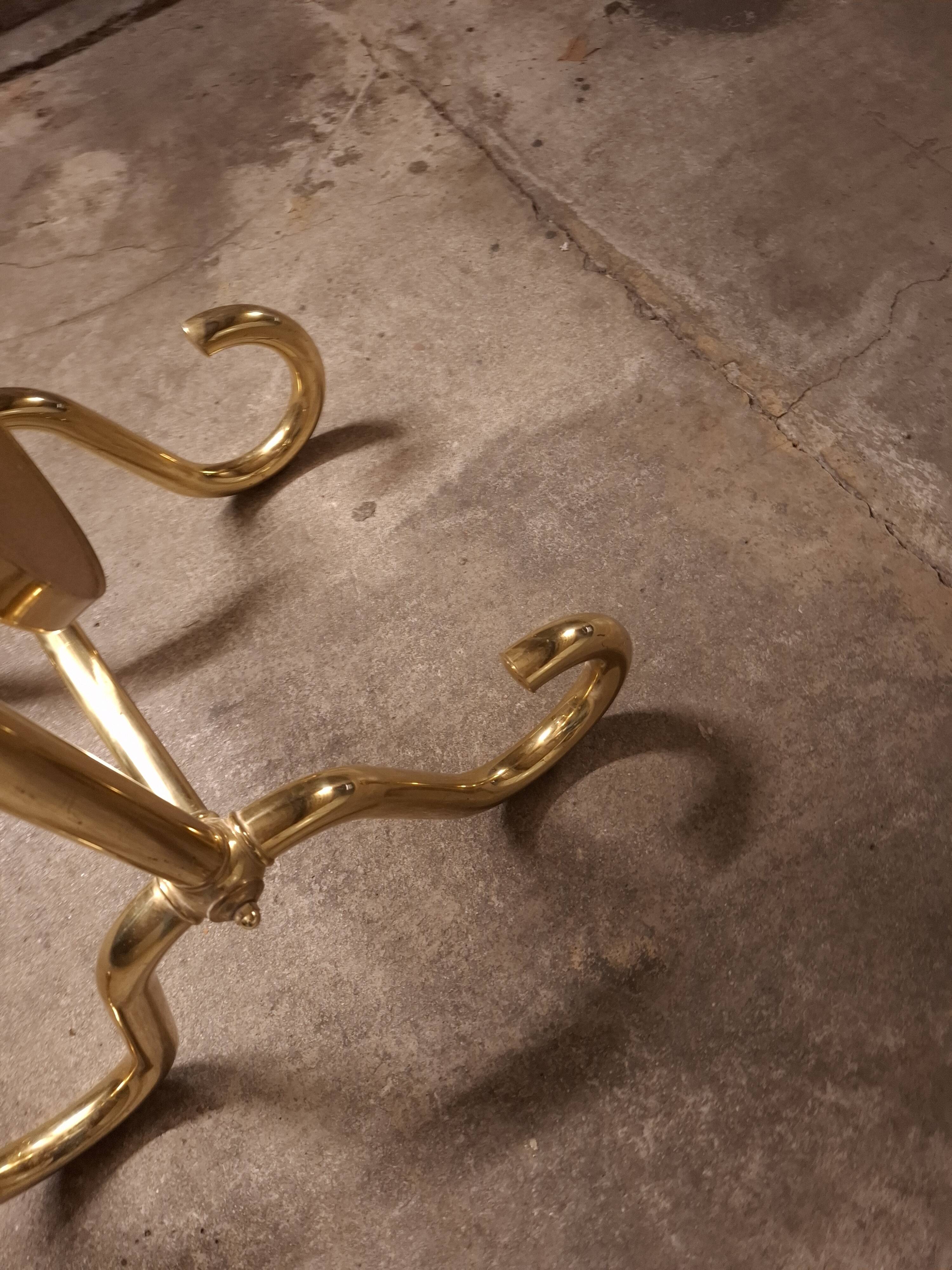 VINTAGE 70'S BRASS MIRROR