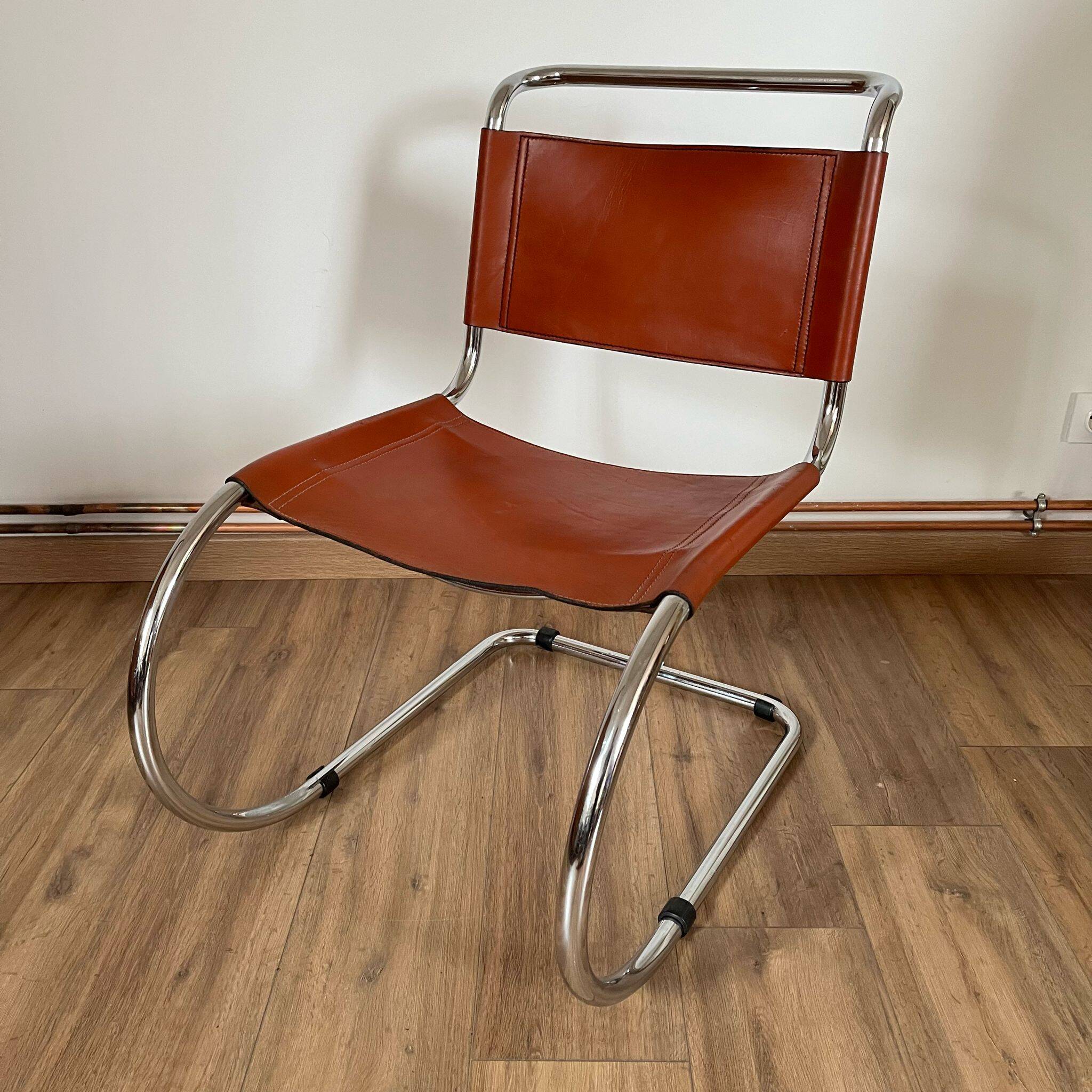 MR10 chair by Mies Van Der Rohe Fasem, 1980