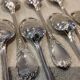 12 silver-plated dessert forks by Christofle Marly, 18.8cm